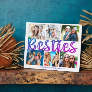 Plaque Photo BESTIVITÉS modernes 6 Photo Collage rose violet 8x