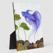 Plaque Photo Bêta bleu (Côté)