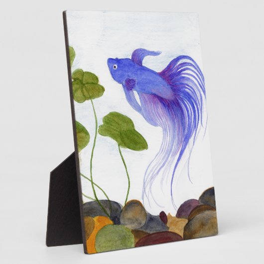 Plaque Photo Bêta bleu (Côté)