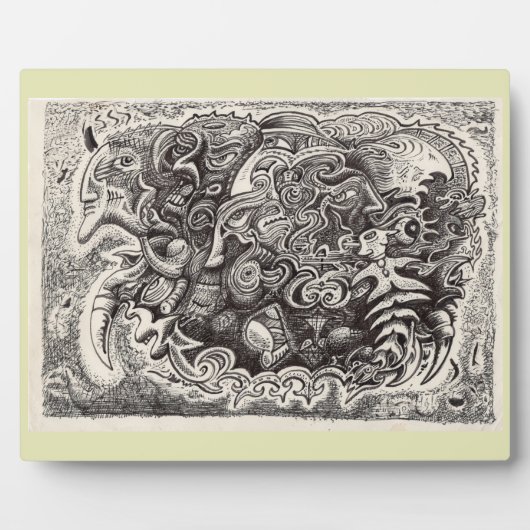 Plaque Photo Bête hybride (Devant)