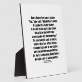 Plaque Photo Betty Botter Better Butter (Côté)