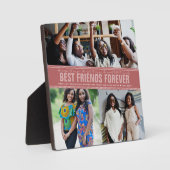 Plaque Photo BFF Best Friends | Collage de photos (Recto)