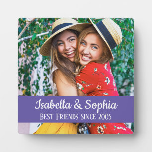 Plaque Photo BFF Meilleurs amis tendance photo personnalisée mo