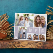 Plaque Photo BFF Purple Heart Multi Photo Collage (Côté)