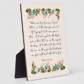 Plaque Photo Bible Verse Art - Psaume 139:7-10 (Côté)