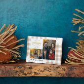 Plaque Photo Bible Verse Beige Family Photo Collage Scripture (Côté)