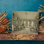Plaque Photo Bibliothèque en salle, Cassiobury Park, vers 1815, (Côté)