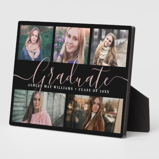 Plaque Photo Bibliothèque photo de collection de script moderne (Côté)