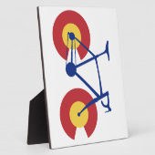 Plaque Photo Bicyclette Drapeau du Colorado (Côté)