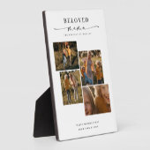 Plaque Photo Bien-aimée Maman Joyeuse Fête des Mères Collage ph (Côté)