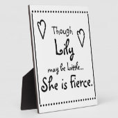 Plaque Photo Bien que (NOM ICI) soit peut-être petite... elle e (Côté)