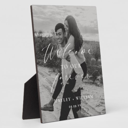 Plaque Photo Bienvenue À Ellesmere, Notre Mariage Éternel (Côté)