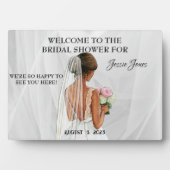 Plaque Photo Bienvenue à la fête de mariage avec texte et image (Devant)