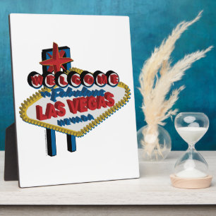 Plaque Photo Bienvenue à Las Vegas la Fabuleuse
