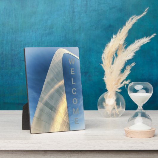 Plaque Photo Bienvenue à St Louis Gateway Arch (Côté)