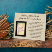 Plaque Photo Bienvenue Little Cherub (Côté)