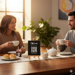 Plaque Photo Bienvenue Soyez Notre Invité Scan For QR Code Wifi<br><div class="desc">Bienvenue Soyez notre invité numérisation pour QR Code Wifi Plaque Tabletop avec Easel</div>