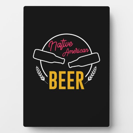 Plaque Photo Bière amérindienne (Devant)