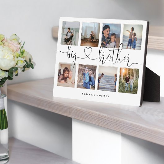 Plaque Photo Big Brother Script Brothers Cadeau photo Collage