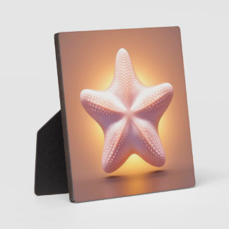 Plaque Photo Big Pink Starfish