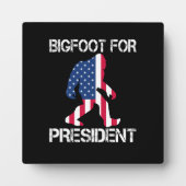 Plaque Photo Bigfoot pour le président Funny Bigfoot (Devant)