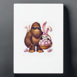 Plaque Photo Bigfoot Sasquatch Bunny Easter Eggs Retro Men Boys<br><div class="desc">Bigfoot Sasquatch Bunny Easter Eggs Retro Men Boys Kids Cute T-Shirt_1</div>