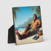 Plaque Photo Bigfoot sur la plage (Recto)