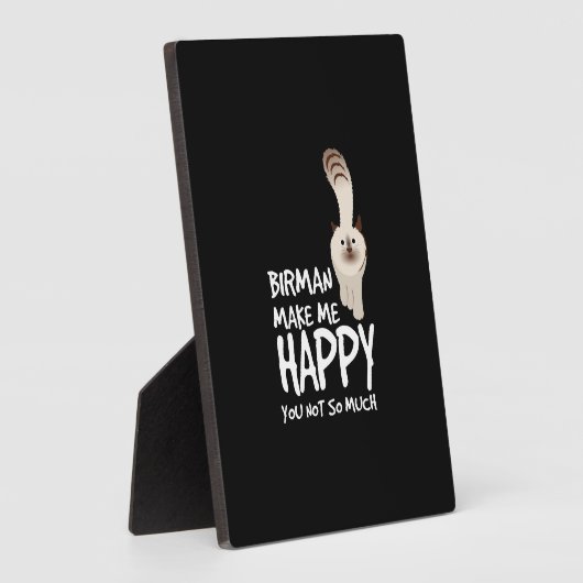 Plaque Photo Birman Cat (Côté)