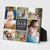Plaque Photo Black 6 Photos Plus Merveilleux Papa Fête des père (Côté)