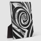 Plaque Photo Black and White Spiral "Focus" (Côté)