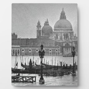 Plaque Photo Black Blanc Grand Canal Venise Italie Voyage