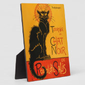 Plaque Photo Black Cat Vintage Halloween Steinlen Poster (Côté)