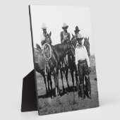 Plaque Photo Black Cowboys À Bonham Texas 1890 (Côté)