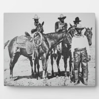 Black Cowboys à Bonham, Texas, vers 1890 (photo b/