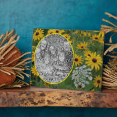 Plaque Photo Black Eyed Susan Field Ajouter votre propre photo (Côté)