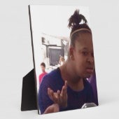 Plaque Photo Black girl quel mème (Côté)