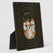 Plaque Photo Black Gold Custom Photo Famille (Côté)