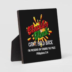 Plaque Photo Black History Mois BLACKITY NOIR NE PEUT PAS TENIR