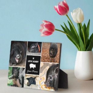 Plaque Photo Black In Love Mémoire Animaux de compagnie Photo C