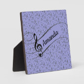 Plaque Photo Black Musical personnalisé (Recto)