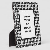 Plaque Photo Black & White Abstract Diamonds (Côté)