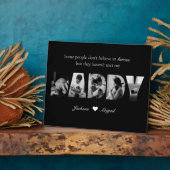 Plaque Photo Black & White Daddy Photo Collage Keepsaké cadeau (Côté)