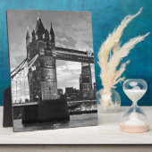 Plaque Photo Black White London Tower Bridge UK Travel (Côté)