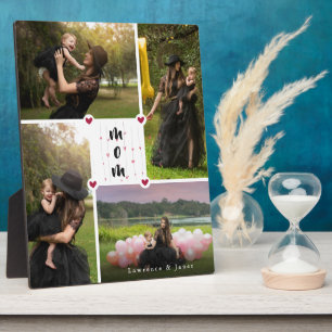 Plaque Photo Blanc Moderne Amour Personnalisé You Collage Photo