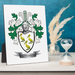 Plaque Photo Blason de la famille Patterson