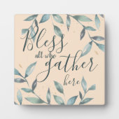 Plaque Photo Bless all who gather (Devant)