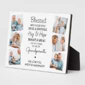 Plaque Photo Blessé Grand-Parents Citer Photo Collage (Côté)