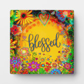 Plaque Photo Blessé Joli Floral Inspiration Whimsical Easel (Devant)