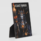 Plaque Photo Blessed Samhain Night Pagan Hecate Goddess (Côté)