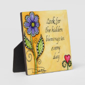 Plaque Photo Blessings de Hidden (Recto)